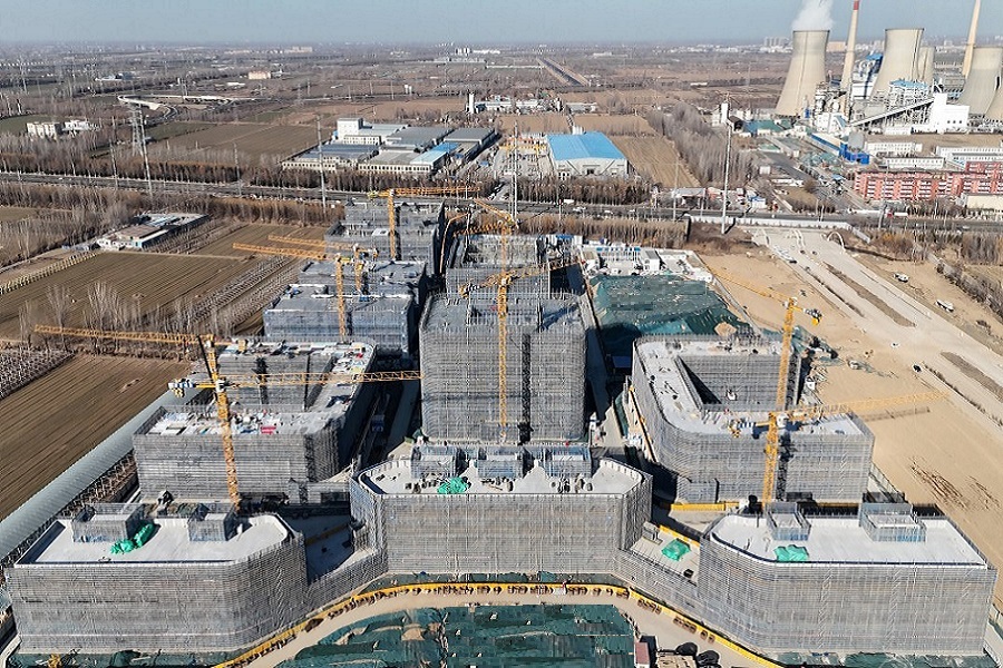 新年启新篇 项目加速跑 集团聊城银河职业学校项目主体结构 全面封顶