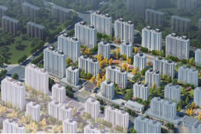 民生安居加速度集团微山县居民避险搬迁项目东区8栋主楼 全面冲出正负零