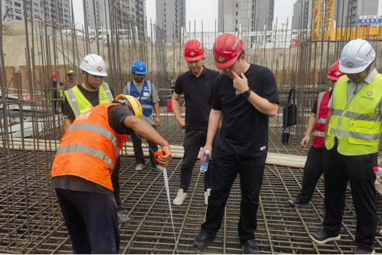 城建建筑公司丁太鲁X-05小学项目顺利 完成车库人防基础阶段性验收