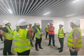 样板引路树标杆 精细施工筑精品 城建建筑公司起步区游泳馆项目样板段顺利通过专项验收